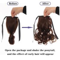 Peluca de cola de caballo de pelo largo y suave, Natural, realista, súper ligera, falsa, personalizada, accesorios para el cabello - details 2