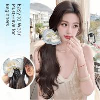 Extensión de cabello rizado con cola de caballo de estilo coreano, peluca de cola de caballo de hortensia, postizo de cola de poni falso Natural para mujeres y niñas - details 2