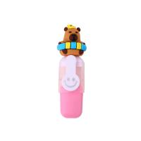 Capybara-rotuladores fluorescentes de dibujos animados, subrayadores de colores Pastel, Macaron, papelería bonita, 6 unidades por juego - details 4