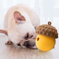 Juguetes interactivos para perros, bolas para masticar, dispensador de alimentos de silicona, Bola dispensadora de golosinas, Limpieza de dientes duradera, juguetes para la dentición del cachorro - details 11