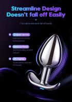 Empaquetado privado Base de ancla de metal sexy Juguete para parejas de adultos al aire libre de acero inoxidable Entrenador de tapón anal para hombre Masturbador anal para adultos - details 1