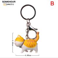 Llavero con colgante de gato para mujer y niño, joyería creativa, accesorios para regalos, bolso de coche - details 7