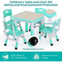 Mesa de Niños Ajustable en Altura Juego de Sillas de 4 Ideal para Jardín de Infantes y Habitación - details 88
