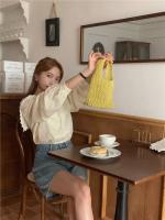 Blusa de verano para mujer, camisa de primavera, blusa para mujer, Blusas largas de gasa, informales, elegantes, Vintage, de manga larga, holgada de gran tamaño, blanca - details 36