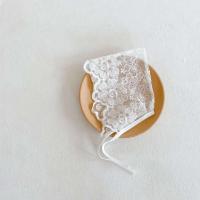 Lindo Sombrero de Fotografía de Princesa para Niña Recién Nacida Color Blanco, Estilo Retro, Algodón Suave Floral - details 9