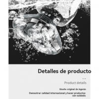 Afeitadora eléctrica para hombres afeitadora eléctrica recargable inteligente flotante cabezal de triple cuchilla - details 5