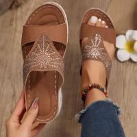 zapatos de zapatilla de tacón de cuña de verano para mujer - details 2