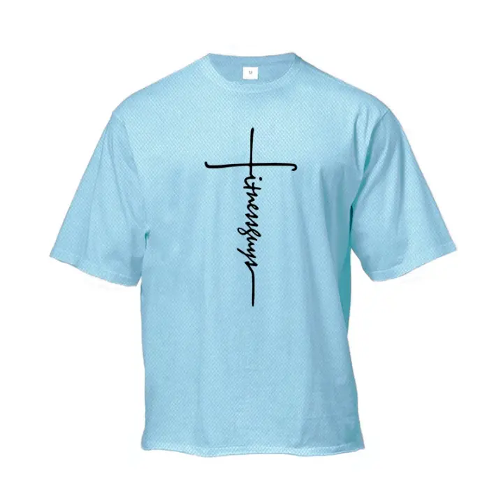 Mens Mesh Loose Oversized Fit Half Sleeve T-shirt with Dropped Shoulder Retro Fitness T Shirt Summer Gym Bodybuilding Tops Tees - 1