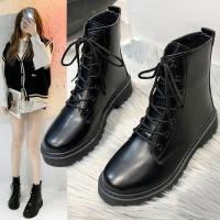 Botas de encaje con punta redonda y tacón Bo para mujer, talla grande, otoño e invierno - details 0