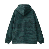 Sudadera con capucha para hombre, chaqueta informal de ante, retro, moda de otoño - details 1