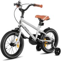 Bicicleta Infantil 14/16/18/20 Pulgadas para niñas y niños de 3-13 años, 14/16/18/20 Pulgadas Bicicleta para niños con estabilizadores (Rosa, Beige, Azul, Plata, Verde) - details 73