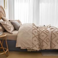 Conjunto de Edredón de Colores Sólidos de 7 Piezas Edredón de Cama Suave y Transpirable en Tonos Boho Hipoalergénico - details 2