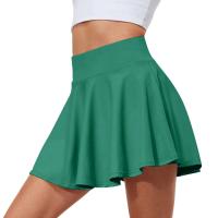 Verano Mujer Sprints tenis baile Fiess corto juvenil de secado rápido sólido forro femenino cintura alta Mini faldas pantalones cortos - details 5