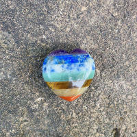 Serie de piedras de cristales curativos de 7 Chakras naturales, energía espiritual, Bola de pulgar, varita, corazón, Luna, Ángel, colgante, adorno de pirámide - details 9