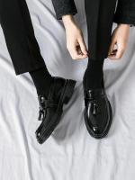 Mocasines de Cuero de Alta Calidad Zapatos Formales para Hombres Ideales para Conductar, Fiestas, Citas, Trabajo con Borlas - details 1