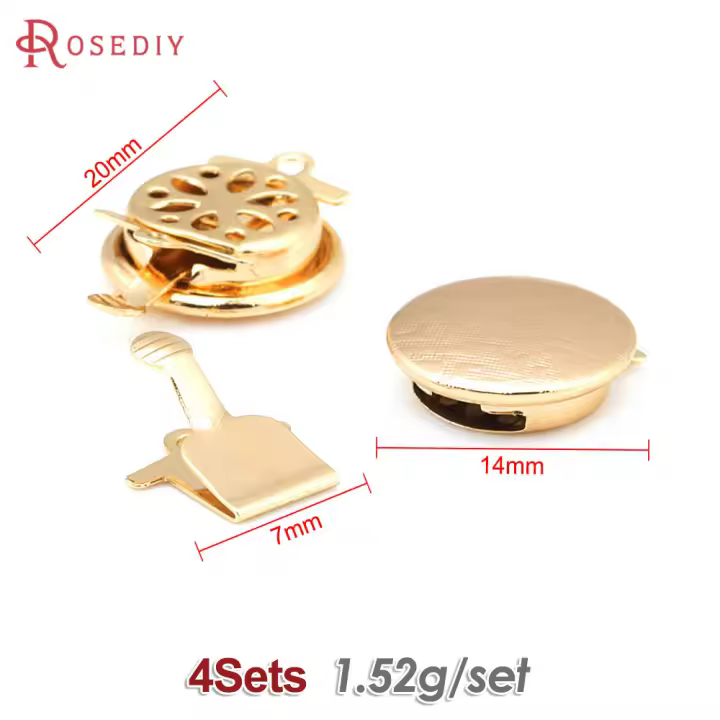 Accesorios para Hacer Joyería DIY de Alta Calidad Collares y Pulseras de Latón Dorado 18K - 1