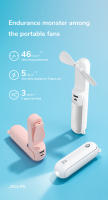 -ventilador portátil 3 en 1, miniventilador de refrigeración de mano, USB, 4800mAh, recarga, pequeño, de bolsillo, con función de linterna - details 5