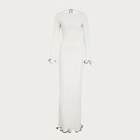 Mini Vestido de punto para mujer, suéter delgado de Color de contraste de hongos, ropa de fiesta femenina - details 6