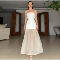 Elegante Vestido Largo de Parche de Moda Sin Mangas, Sin Espalda, Perfecto para Fiestas de Playa y Vacaciones de Verano - details 9
