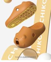 Zapatillas de marmota con dientes de ciervo, frescas para mujer, de verano, con suela gruesa, aumento de altura, antideslizantes para casa, pareja, zapatillas Baotou para hombre - details 5