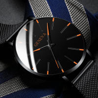 Reloj de hombre Fashion Blue Needle con correa de malla - details 8