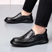 Nuevos zapatos informales de negocios de otoño, zapatos individuales de suela gruesa de cuero genuino de alta gama para hombres - details 4