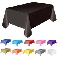 Mantel rectangular desechable, cubierta para mesa de comedor, boda, Navidad, Baby Shower, cumpleaños, banquete, decoración del hogar - details 0