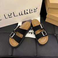 Zapatillas mujer verano nueva tendencia bocken sandalias plataforma bocken half drag pisar fee zapatillas planas frescas - details 3