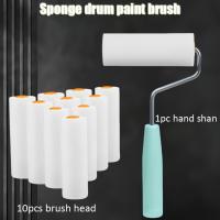 Juego de 1 cepillo de rodillo de esponja de plástico con 10 cepillos de esponja diferentes, ideal para pintura, arte de pared y decoración, perfecto para principiantes y profesionales, herramientas de pintura artística |   cepillos de esponja |   Rodillo - details 3