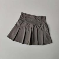 Pantalones cortos deportivos de cintura alta para mujer, pantalones cortos de Yoga Fiess, secado rápido, faldas deportivas para correr, falda de tenis, ropa de Golf, verano - details 5