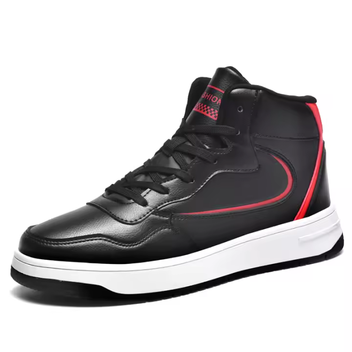 Zapatillas de Deporte de Alta Calidad para Hombres Zapatos de Baloncesto Antideslizantes, Tenis Transpirables, Zapatos Deportivos de Cuero Cómodos - 1