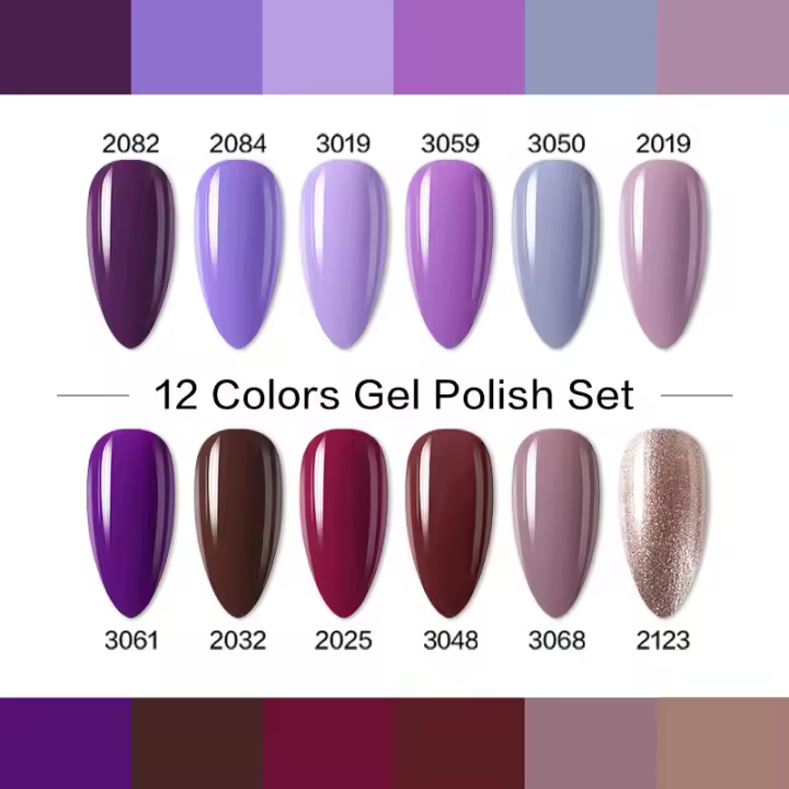 Esmalte de Uñas Semi Permanente Clou Beaute 354 Colores Kit de Arte de Uñas Profesional para Salón 15ml 12pcs/lot Marca Clou Beaute Hecho en China - 1