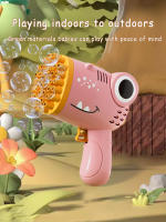 inosaur Bubble Machine Gatling Bubble Blowing Toy Parent Child Interaction Outdoorwithout battery and bubble water - details 1