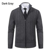 Chaqueta gruesa para hombre, cárdigan de punto con cuello levantado, cálido, para otoño e invierno - details 22