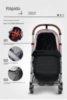 Saco de Dormir para Cochecito de Bebé Acolchado y Cálido, Protección Antiviento y Antifrío, Universal para Invierno - details 6