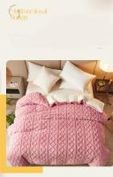 Funda de edredón de Cachemira Artificial, funda de edredón cálida de doble cara, forro polar, manta de cama, doble uso, gruesa, cálida, Invierno - details 8