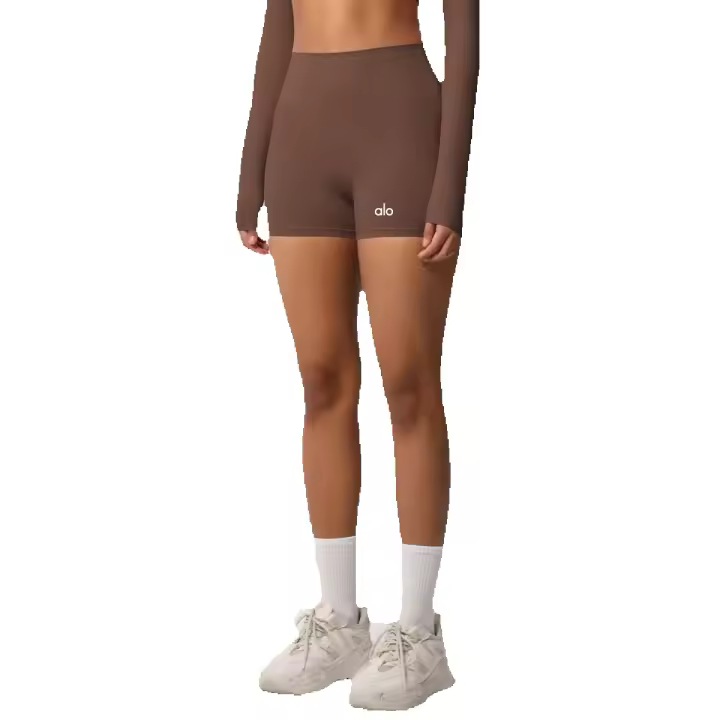 Pantalones Cortos de Yoga Alo Cintura Alta, Ajuste de Cadera, Secado Rápido, Triple Pantalones para Mujeres Ideal para Entrenamiento y Fitness - 1