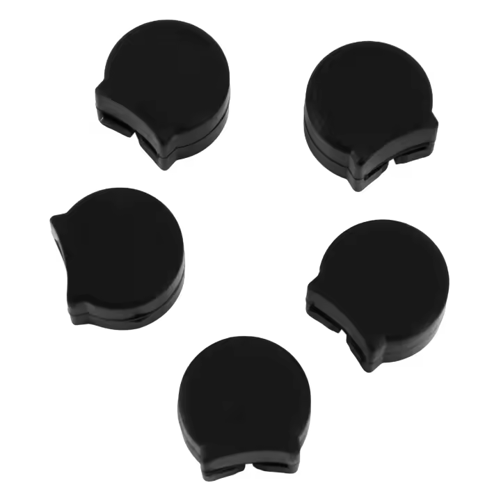 Protector de goma suave para el pulgar de clarinete, 5 piezas, negro - 1
