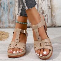 Sandalias de tacón grueso con una sola tira, transpirables, casuales, cómodas y a la moda para mujer, verano 2025 - details 5