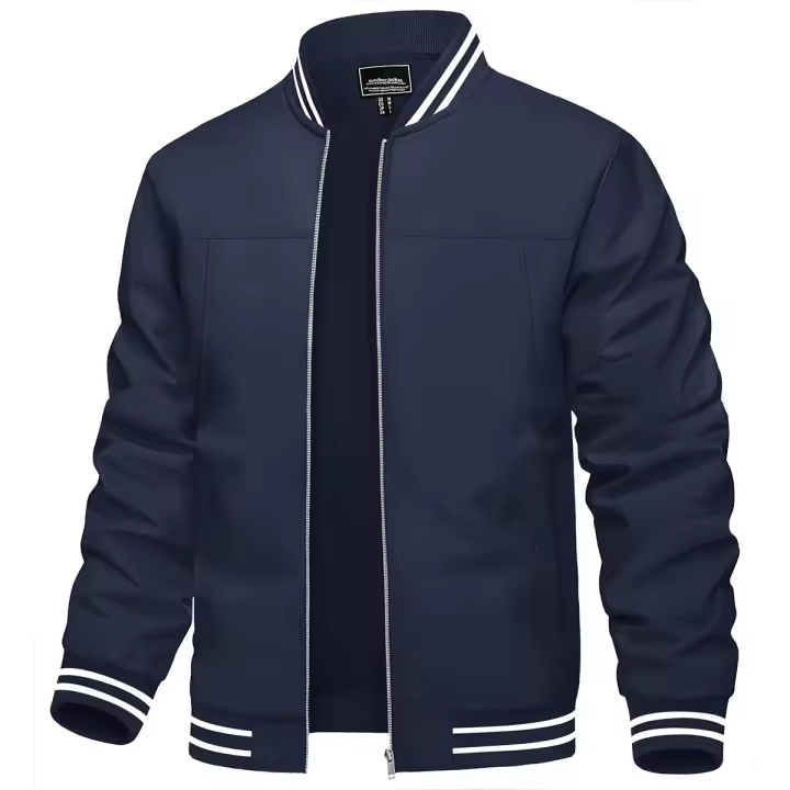 MAGCOMSEN Chaqueta deportiva ligera para hombre Chaqueta casual de aviador - 1