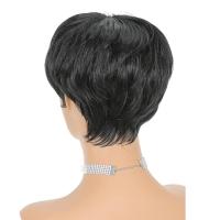 Pelucas sintéticas cortas de corte Pixie, peluca en capas de pelo Bob con parte lateral y flequillo esponjoso, extensión de cabello Natural para mujer, pelucas rectas para uso diario - details 6