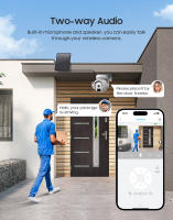 Camara de vigilancia exterior solar WIFI inteligente solar HD 360 grados alarma 4G vigilancia - details 4