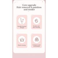 Maquinilla de afeitar eléctrica para mujer, recortadora de Bikini, depiladora corporal, Afeitadora eléctrica para zona privada, depilación Facial de piernas y axilas - details 1