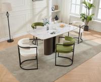 2 Sillas de Cocina con Reposabrazos, Sillas de Salón Modernas con Patas Metálicas Sillas de Descanso Simples para Hogar/Restaurante - details 19