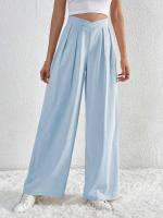 Pantalones de Oficina para Mujer de Cintura Alta y Pierna Ancha Cómoda y Elegante Estilo Clásico de Algodón Ajuste Suelto, No Ajusta, Moda de los 90s - details 9