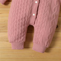 Bodysuit De Invierno Para Bebé Recién Nacido Niño Y Niña Con Capucha Camiseta Larga Suéter Romper Unisex Ropa Cálida Para Otoño E Invierno - details 4