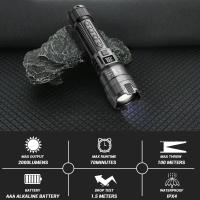 Linterna LED de alta potencia 2000LM Batería integrada, recargable por USB, luz fuerte, linterna táctica para acampar al aire libre y senderismo - details 3