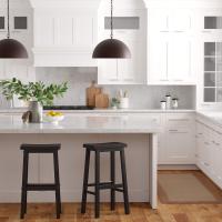 2 taburetes de cocina de madera maciza, taburete de bar, silla de comedor, fácil montaje, moderno, 74 cm de alto, - details 2