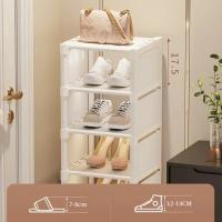 Organizador De Zapatos De Múltiples Capas Estante Plegable Ajustable Para Ahorrar Espacio En El Ángulo De La Pared Resistentes Al Agua Para Guardar Zapatos En El Hogar - details 6