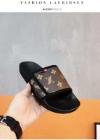 Zapatillas de moda para hombre de marca de verano de alta gama, venta al por mayor de fábrica con punta redonda, plantilla EVA antideslizante, impresión 3D para uso en la playa - details 3